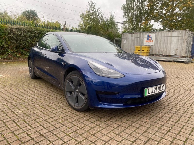 Blue Tesla Model 3 Standard Range Plus Saloon 4dr Electric Auto RWD 241 bhp